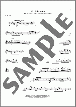 Etude No. 40(W. Ferling) 楽譜 アルトサックス（ソロ） ダウンロード