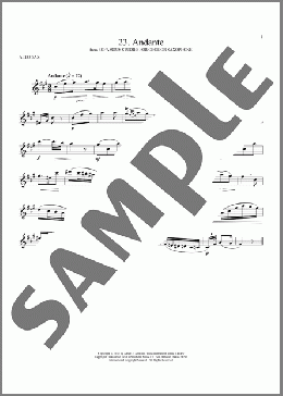 Etude No. 23(W. Ferling) 楽譜 アルトサックス（ソロ） ダウンロード