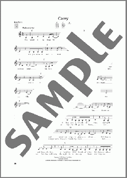 Carey (from The Daily Ukulele) (arr. Jim Beloff)(Joni Mitchell) 楽譜 ウクレレ（弾き語り） ダウンロード