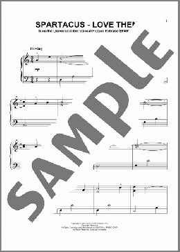 Spartacus - Love Theme (from Spartacus)(Alex North) 楽譜 その他 ダウンロード