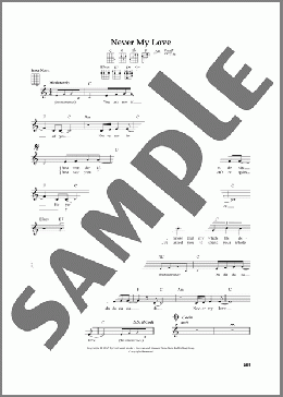 Never My Love (from The Daily Ukulele) (arr. Jim Beloff)(Blue Swede/The Association/The Fifth Dimension) 楽譜 ウクレレ（弾き語り） ダウンロード