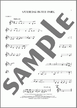 Saturday In The Park(Chicago) 楽譜 トランペット（ソロ） ダウンロード