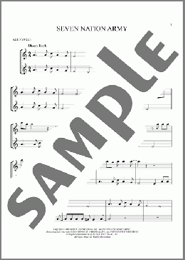 Seven Nation Army(White Stripes) 楽譜 アルトサックス（ソロ） ダウンロード