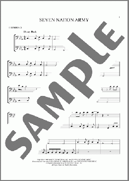 Seven Nation Army(White Stripes) 楽譜 その他 ダウンロード