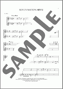 Seven Nation Army(White Stripes) 楽譜 その他 ダウンロード