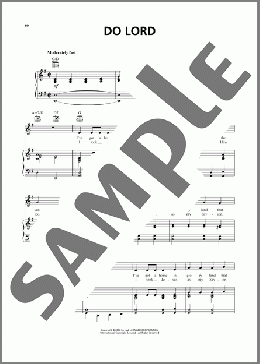 Do Lord(Traditional) 楽譜 ピアノ & ボーカル & ギター ダウンロード