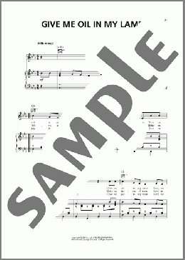 Give Me Oil In My Lamp(Traditional) 楽譜 ピアノ & ボーカル & ギター ダウンロード