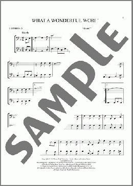 What A Wonderful World(Louis Armstrong) 楽譜 その他 ダウンロード