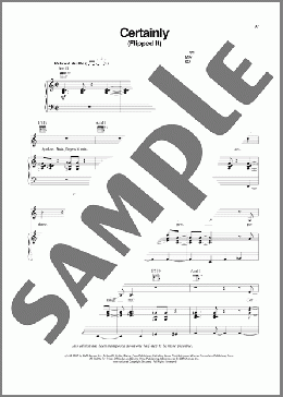 Certainly (Flipped It)(Erykah Badu) 楽譜 ピアノ & ボーカル & ギター ダウンロード