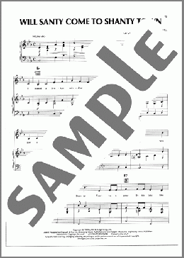 Will Santy Come To Shanty Town(Eddy Arnold) 楽譜 ピアノ & ボーカル & ギター ダウンロード