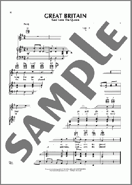 God Save The Queen(Traditional English) 楽譜 ピアノ & ボーカル & ギター ダウンロード