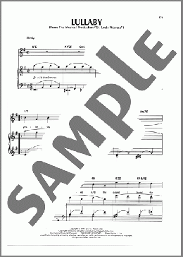 Lullaby(Harold Arlen/Gian Carlo Menotti) 楽譜 ピアノ & ボーカル & ギター ダウンロード