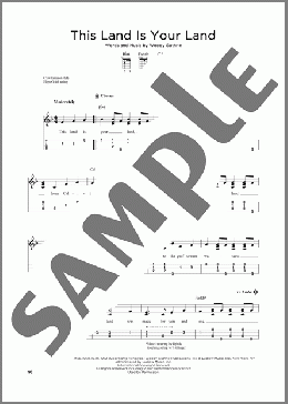 This Land Is Your Land (arr. Jim Schustedt)(Woody Guthrie) 楽譜 ウクレレ（弾き語り） ダウンロード