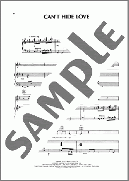 Can't Hide Love(Earth, Wind & Fire) 楽譜 ピアノ & ボーカル & ギター ダウンロード