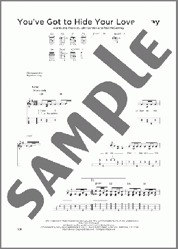 You've Got To Hide Your Love Away (arr. Jim Schustedt)(The Beatles) 楽譜 ウクレレ（弾き語り） ダウンロード
