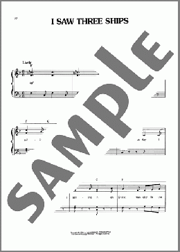 I Saw Three Ships(Traditional English Carol) 楽譜 ピアノ（ソロ） ダウンロード