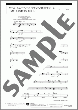 ホール・ニュー・ワールド(サックス四重奏SATB)(Tenor Saxophone in B♭)(Alan Menken) 楽譜 アンサンブル（パート） ダウンロード 定額サブスク