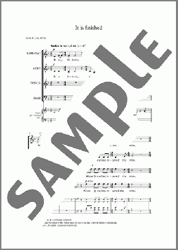 It Is Finished(John 19:30, 40-42) 楽譜 合唱（その他） ダウンロード