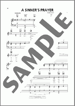 A Sinner's Prayer(Jimmie Davis) 楽譜 ピアノ & ボーカル & ギター ダウンロード
