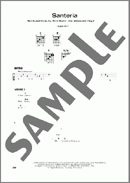 Santeria(Sublime) 楽譜 その他 ダウンロード