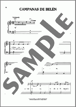 Campanas De Belen(Traditional Carol) 楽譜 ピアノ（ソロ） ダウンロード