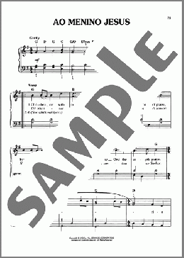 To The Child Jesus (Ao Menino Jesus)(Traditional Carol) 楽譜 ピアノ（ソロ） ダウンロード