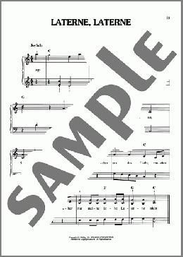 Laterne, Laterne(Traditional Carol) 楽譜 ピアノ（ソロ） ダウンロード