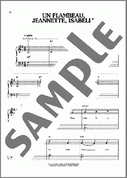 Un Flambeau, Jeanette, Isabelle(Traditional Carol) 楽譜 ピアノ（ソロ） ダウンロード