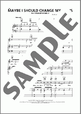 Maybe I Should Change My Ways(Duke Ellington) 楽譜 ピアノ & ボーカル & ギター ダウンロード