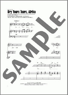 Dry Your Tears, Afrika (from Amistad)(John Williams) 楽譜 ピアノ & ボーカル & ギター ダウンロード