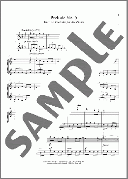 Prelude No. 5(Carlos Chavez) 楽譜 ピアノ（ソロ） ダウンロード
