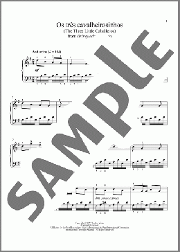 Os Tres Cavalheirosinhos (The Three Little Caballeros)(Heitor Villa-Lobos) 楽譜 ピアノ（ソロ） ダウンロード