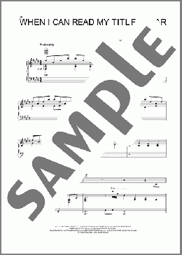 When I Can Read My Title Clear(Andy Griffith) 楽譜 ピアノ & ボーカル & ギター ダウンロード