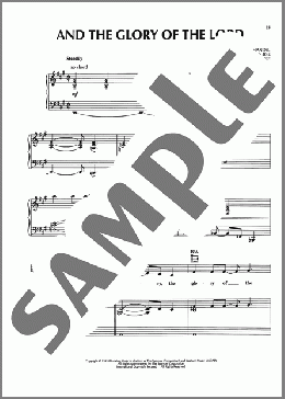 And The Glory Of The Lord(George Frideric Handel) 楽譜 ピアノ & ボーカル & ギター ダウンロード