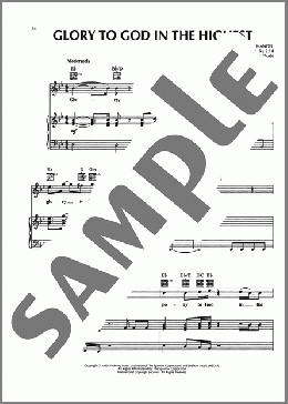Glory To God In The Highest(George Frideric Handel) 楽譜 ピアノ & ボーカル & ギター ダウンロード