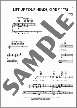 Lift Up Your Heads, O Ye Gates(George Frideric Handel) 楽譜 ピアノ & ボーカル & ギター ダウンロード
