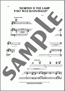 Worthy Is The Lamb That Was Slain/Hallelujah(George Frideric Handel) 楽譜 ピアノ & ボーカル & ギター ダウンロード