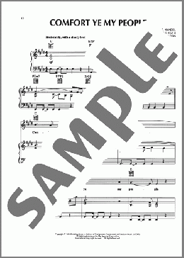 Comfort Ye My People(David Hamilton) 楽譜 ピアノ & ボーカル & ギター ダウンロード