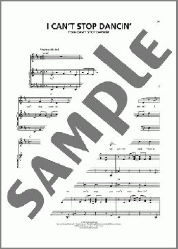 I Can't Stop Dancin'(Charles Strouse) 楽譜 ピアノ & ボーカル ダウンロード
