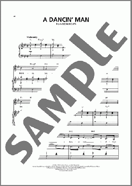 A Dancin' Man (from Bojangles)(Sammy Cahn/Charles Strouse) 楽譜 ピアノ & ボーカル ダウンロード