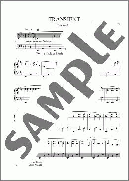 Transient(Zbigniew Preisner) 楽譜 ピアノ（ソロ） ダウンロード