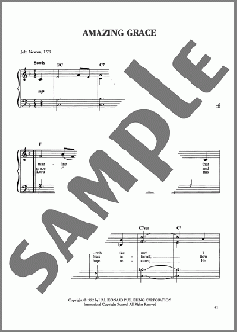 Amazing Grace(John Newton/Traditional American Melody) 楽譜 ピアノ（ソロ） ダウンロード