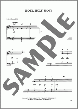 Holy, Holy, Holy(John B. Dykes/Reginald Heber) 楽譜 ピアノ（ソロ） ダウンロード