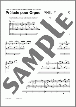 Prelude pour Orgue(Philip Glass) 楽譜 その他 ダウンロード