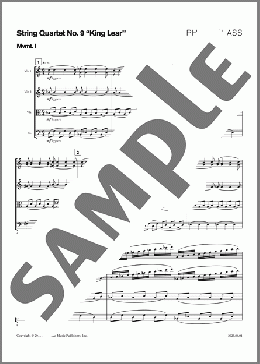String Quartet No. 9-Full Score(Philip Glass) 楽譜 その他 ダウンロード