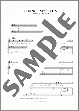 Change My Spots (from Jerry Christmas)(Andrew Lippa) 楽譜 ピアノ & ボーカル ダウンロード