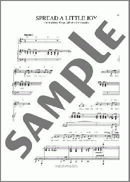Spread A Little Joy (from Betty Boop)(Andrew Lippa) 楽譜 ピアノ & ボーカル ダウンロード