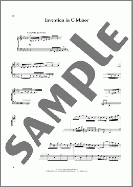 Invention #1 In C Minor(Billy Joel) 楽譜 ピアノ（ソロ） ダウンロード