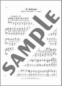 Sorbetto From Suite For Piano(Billy Joel) 楽譜 ピアノ（ソロ） ダウンロード