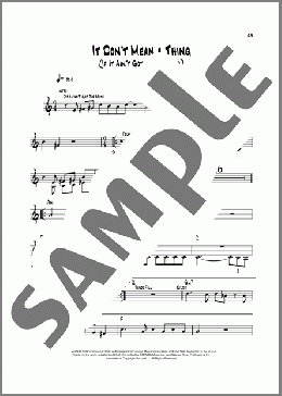 It Don't Mean A Thing (If It Ain't Got That Swing)(Duke Ellington/Dizzy Gillespie) 楽譜 トランペット（ソロ） ダウンロード